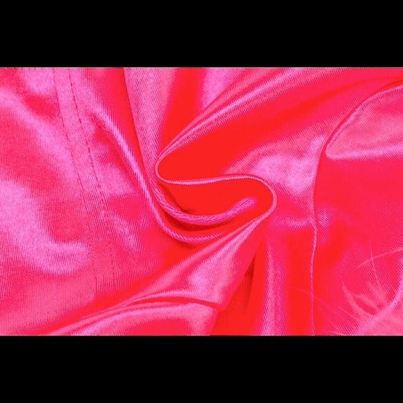 Neon pink feather trim strapless cropped tube top - Picture 12 of 14